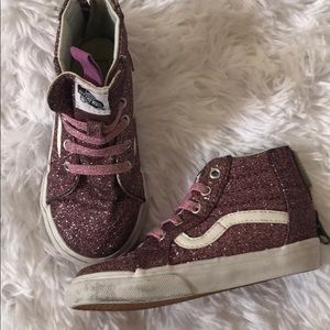 Vans toddler girls glitter shoes